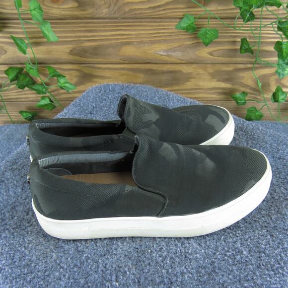 Steve Madden Women's Gills Loafer Green Fabric Sz 8.5 Medium Used 2025 - Picture 3 of 6